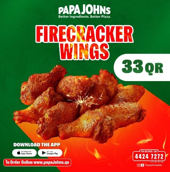 Papa Johns Qatar dining offer